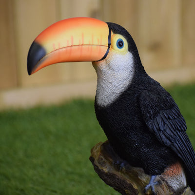 Toucan On Stump Statue Hi-Line Gift Ltd.