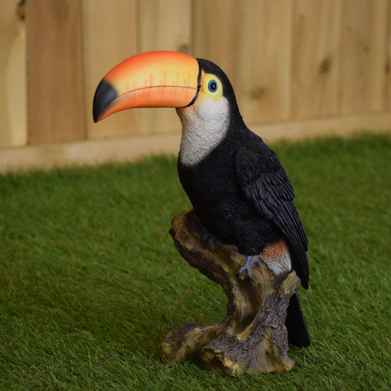 Toucan On Stump Statue Hi-Line Gift Ltd.