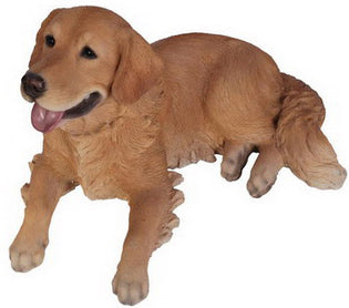 Golden Retriever Lying Down Statue HI-LINE GIFT LTD.