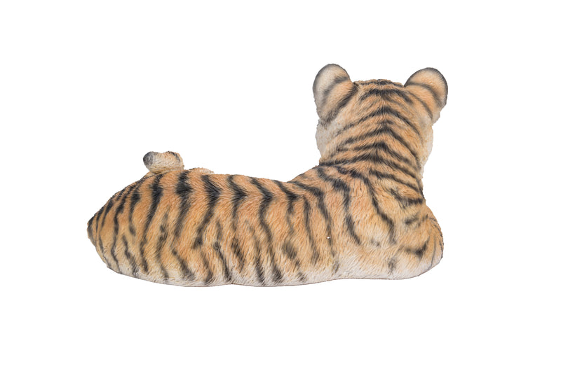 Baby Yellow Tiger Cub Laying Down Statue Hi-Line Gift Ltd.