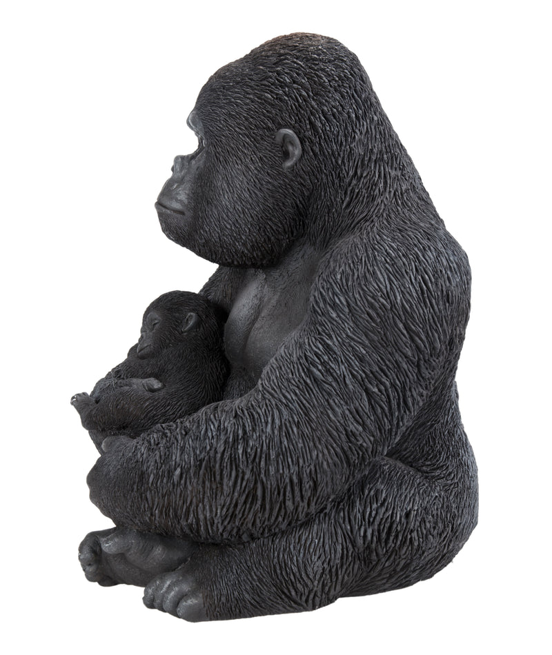 Gorilla Sitting with Baby Statue HI-LINE GIFT LTD.