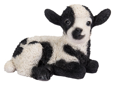 Small Black & White Baby Lamb Lying Down Hi-Line Gift Ltd.