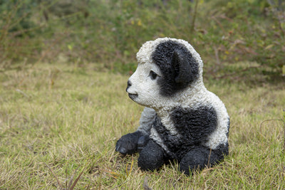 Small Black & White Baby Lamb Lying Down Hi-Line Gift Ltd.