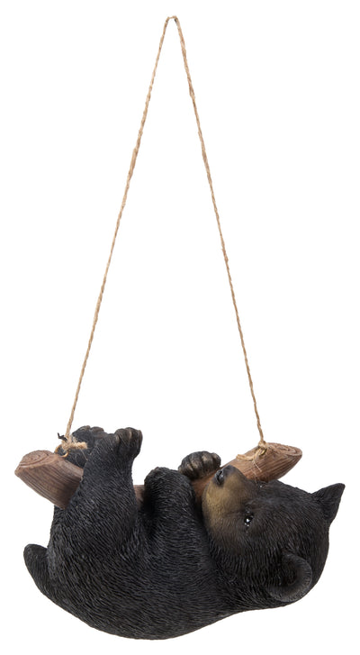 Hanging Black Bear Lying Branch HI-LINE GIFT LTD.