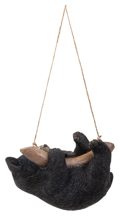 Hanging Black Bear Lying Branch HI-LINE GIFT LTD.