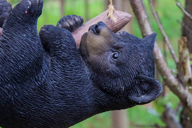 Hanging Black Bear Lying Branch HI-LINE GIFT LTD.