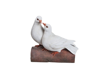 Two Doves On A Log Statue Hi-Line Gift Ltd.