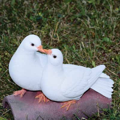 Two Doves On A Log Statue Hi-Line Gift Ltd.