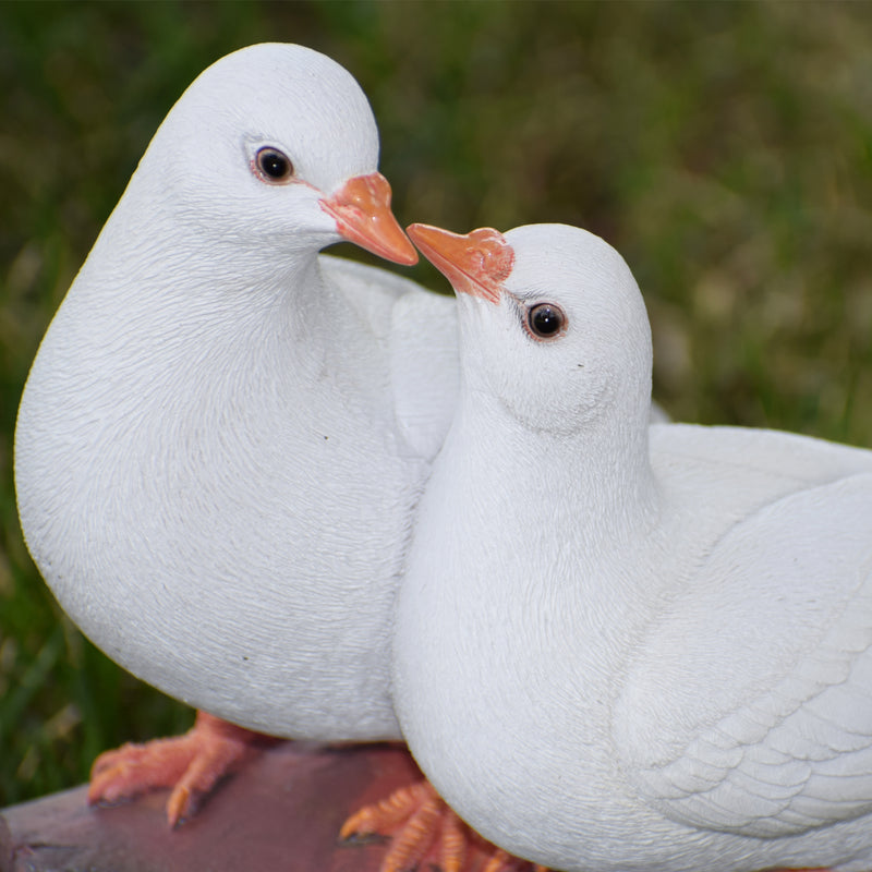 Two Doves On A Log Statue Hi-Line Gift Ltd.