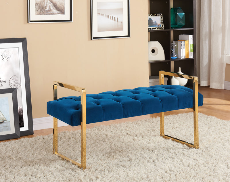 Vanity Bench Gold Legs Hi-Line Gift Ltd.