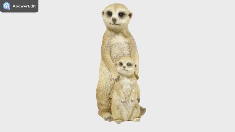 Meerkat - Mother and Baby Statue